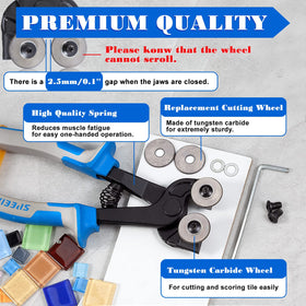 SpeedWox glass running plier 8in for smooth, accurate scoring