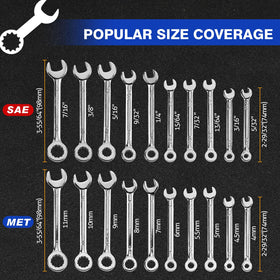 SpeedWox wrenches with mirror finish offering corrosion resistance and longevity.