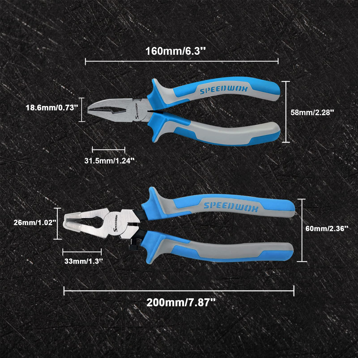SpeedWox reference line guides quick, accurate glass breaks.