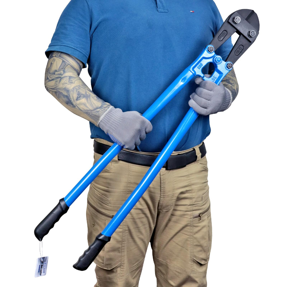SPENDINS 36in bolt cutter with drop forged blades for precise heavy-duty cutting.