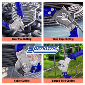 SPENDINS on construction rigging and marine work proving versatile cutting power.