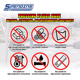 SPENDINS copper and aluminum sleeves compatibility supports diverse cable projects.