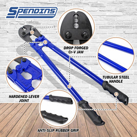 SPENDINS ergonomic handles reduce hand fatigue during extended crimping tasks.