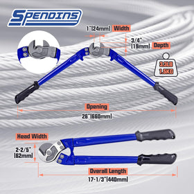 SPENDINS heavy-duty wire cutter handle delivering durable, comfortable operation on-site.