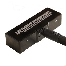 Spengar IR Paint Stripper: infrared heat in action for fast wood paint removal.