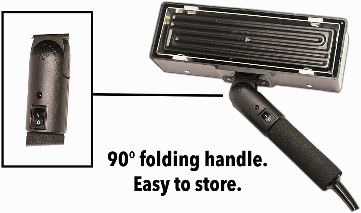 Spengar IR Paint Stripper: black finish enables residue-free cleanup after use.