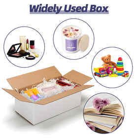 SPEPLA shipping boxes 8x4x3 side view – easy to store and stack.