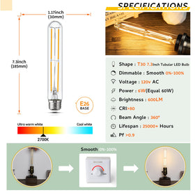 Sphoon E26 retro filament design enhancing vintage interiors.