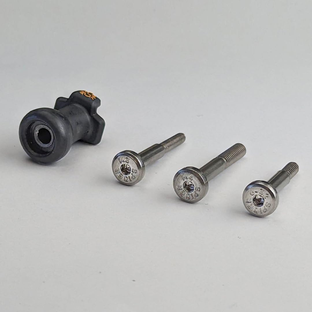 Spider adapter bolts M3 ensure broad compatibility with drivers and drills.