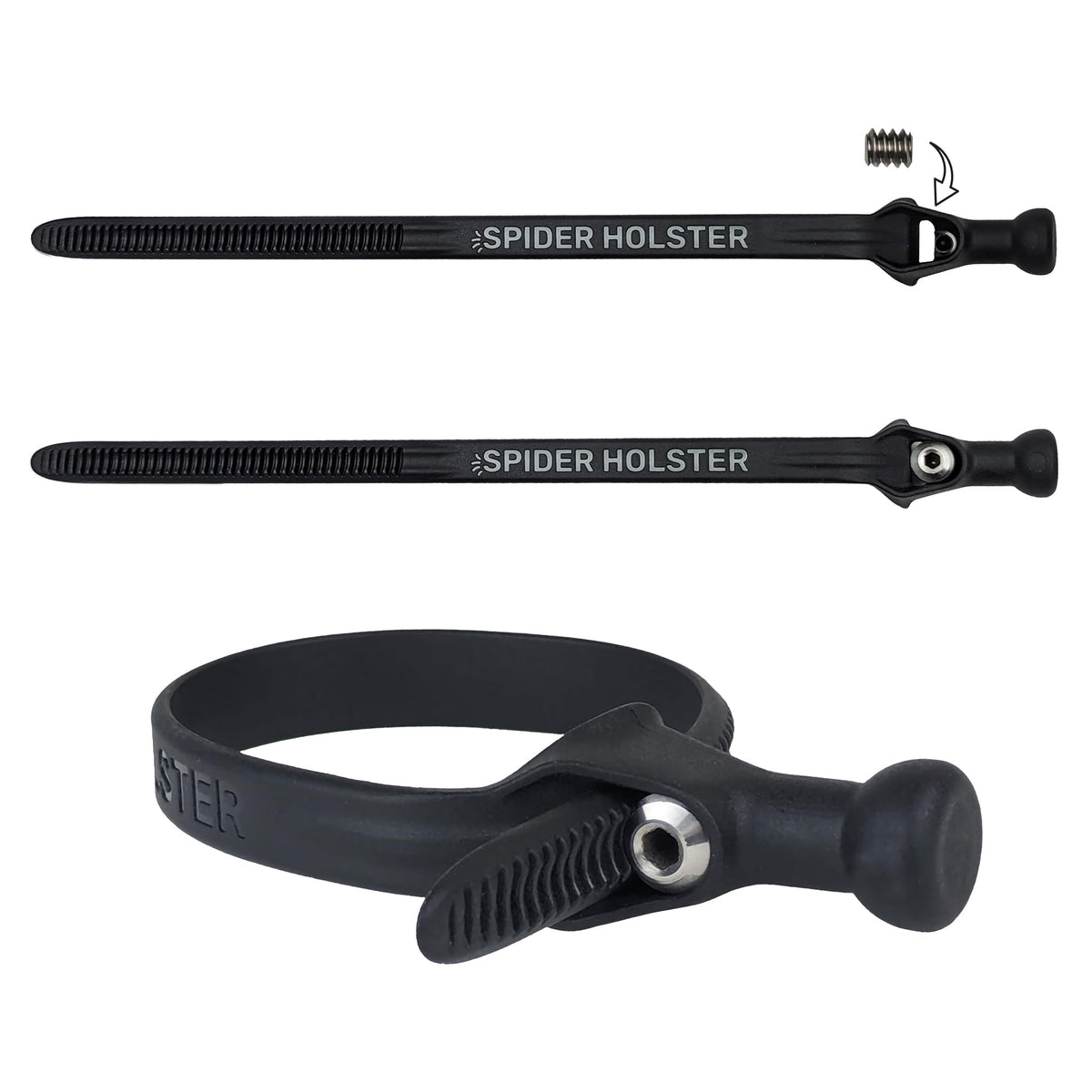 Spider Pro Tool Grips mounted on a drill handle during use.