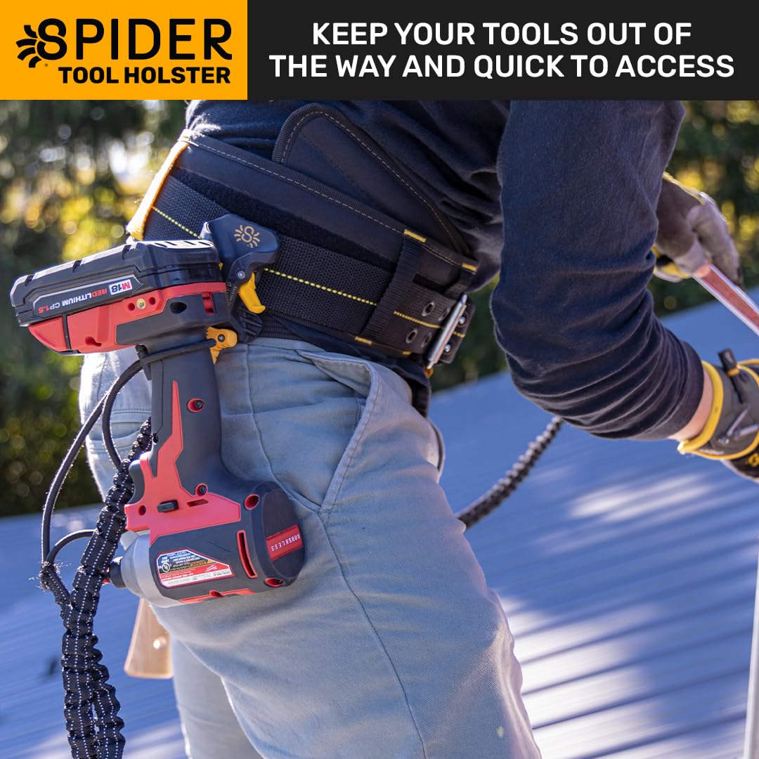 Spider Pro Tool Holster durable-polymer shell built for daily use.