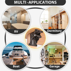 Spiglamm 4-pack offers versatile invisible mounting for furniture.