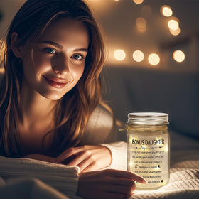 Splendest mason jar night light emits a warm, starry glow