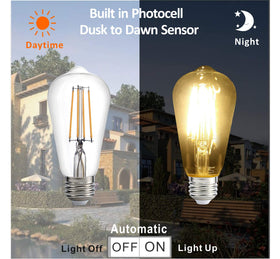 Spolico Dusk to Dawn garden path bulb provides effortless lighting as days darken.