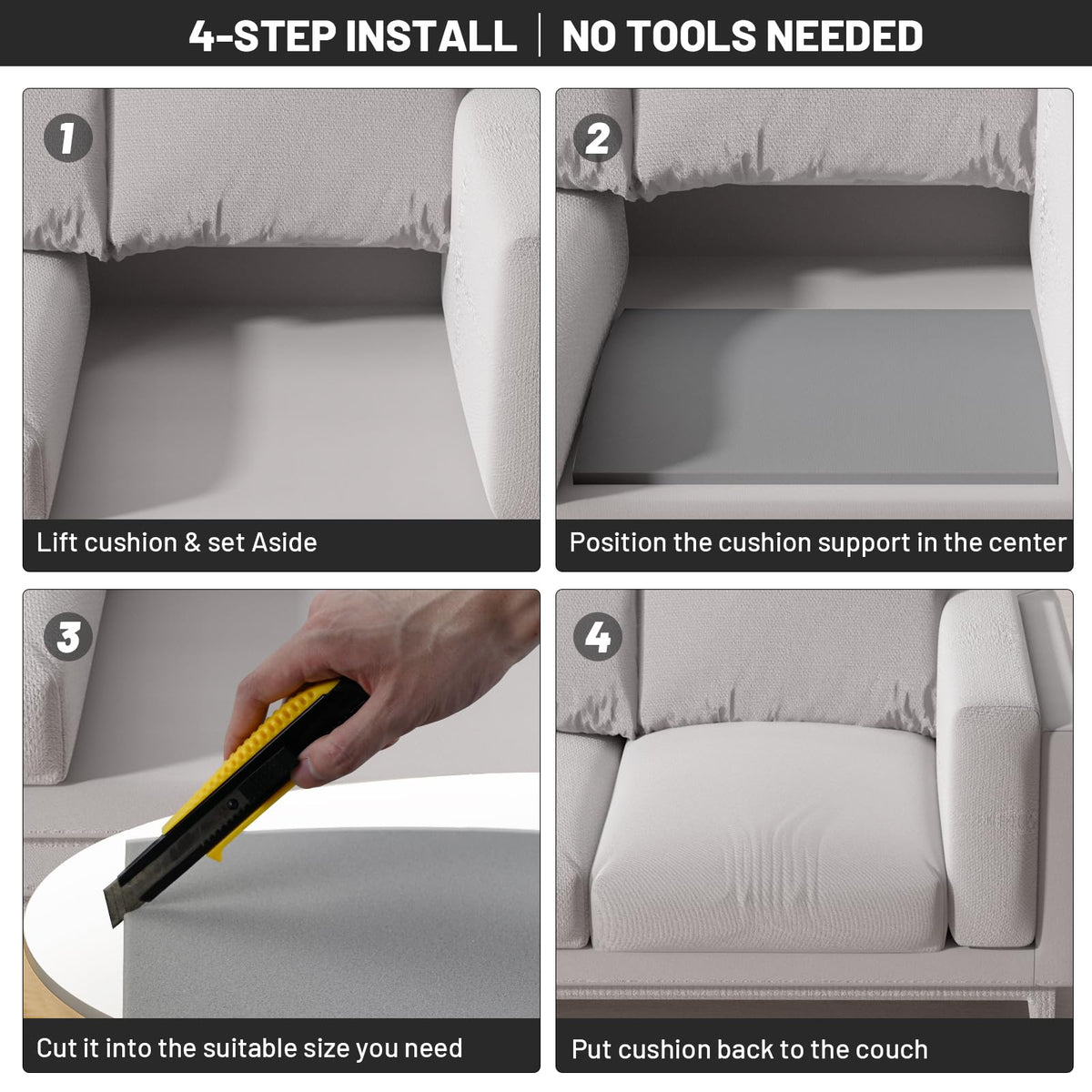 Spongiduits easy installation no tools required for quick repair