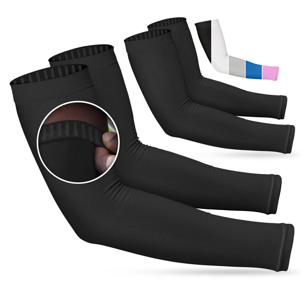 SportsTrail arm sleeve non-slip design helps stay in place during workouts.