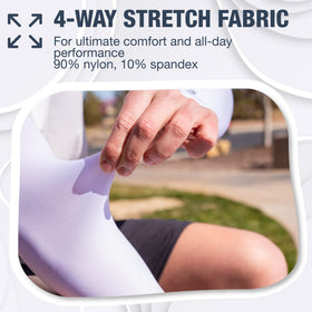SportsTrail arm sleeves with a glove-like 360-degree fit for secure coverage