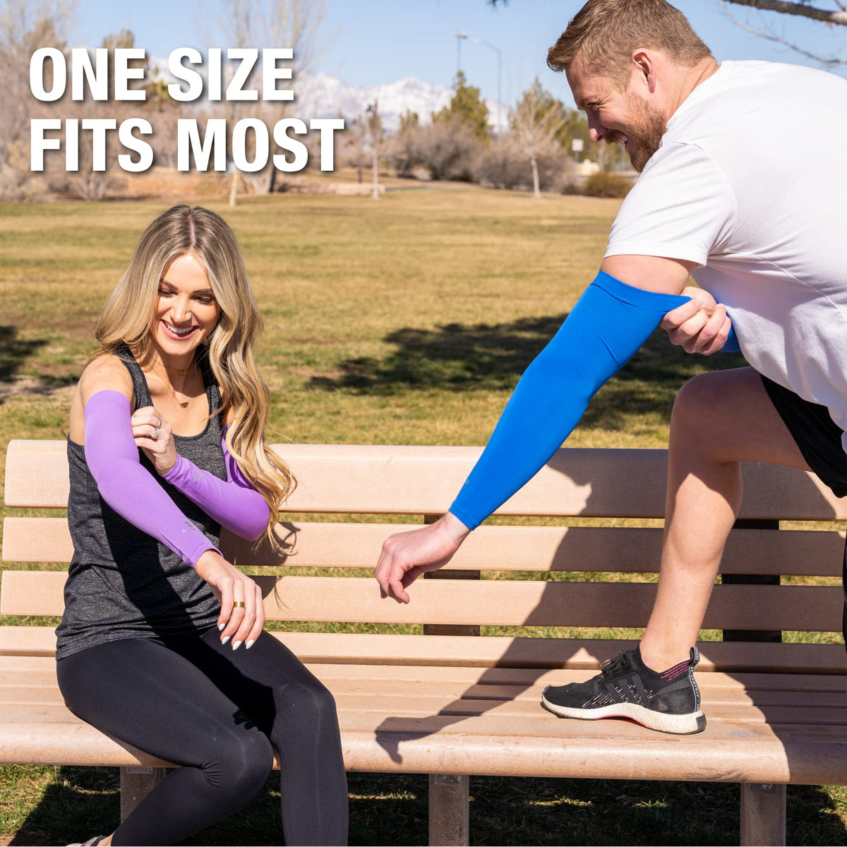 SportsTrail moisture-wicking arm sleeves keep skin cool and dry during workouts