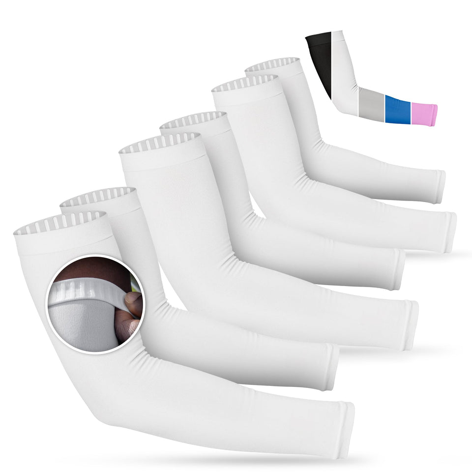SportsTrail arm sleeves with non-slip design staying in place during workouts