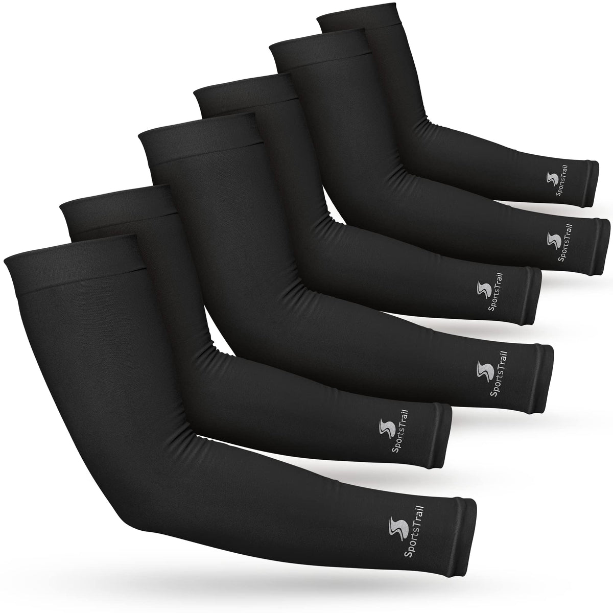 SportsTrail cooling arm sleeve with seamless fit for unrestricted movement during workouts.