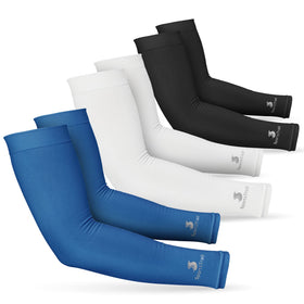 SportsTrail cooling arm sleeves provide breathable comfort during hot workouts.
