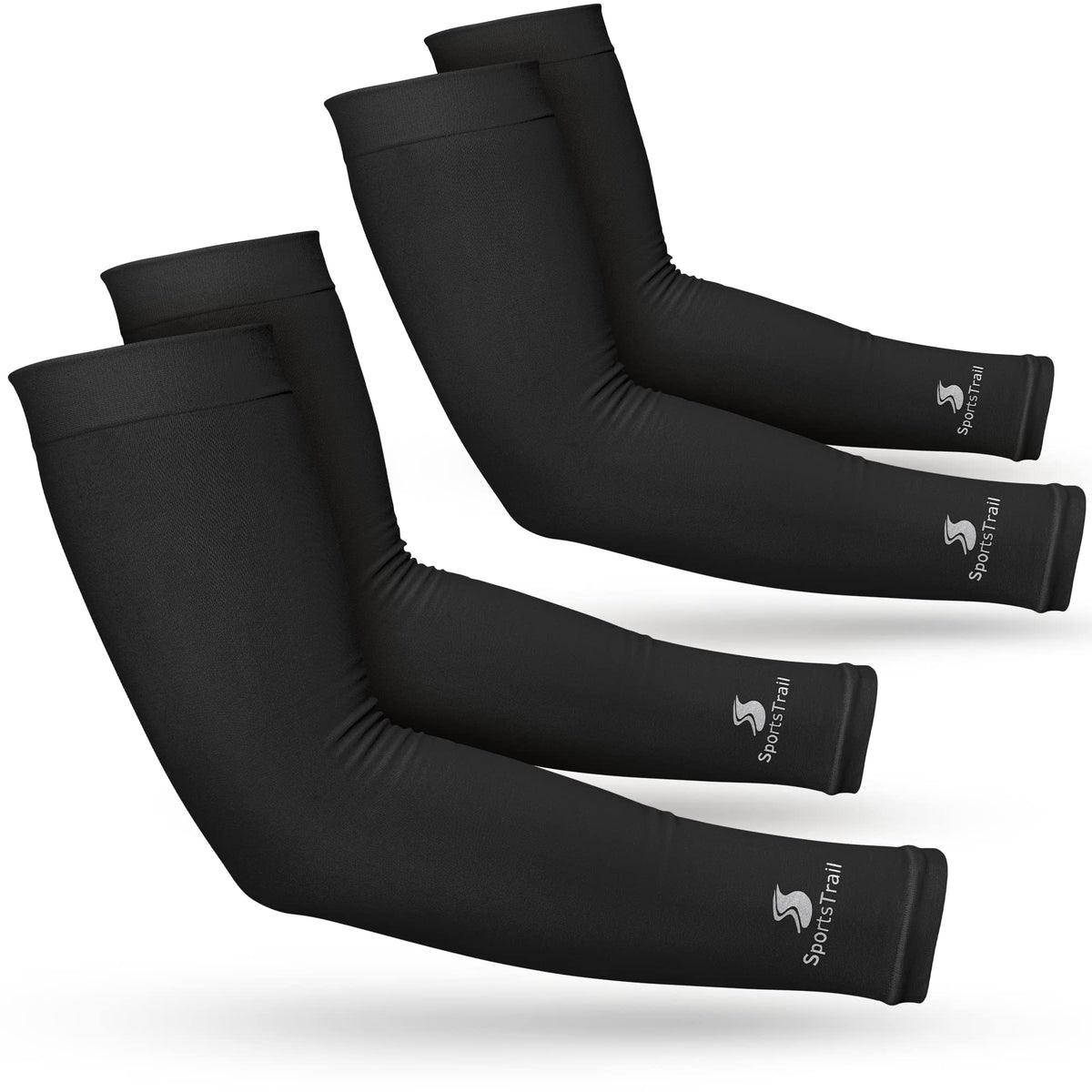 Sportstrail cooling arm sleeves worn on arm for sun protection