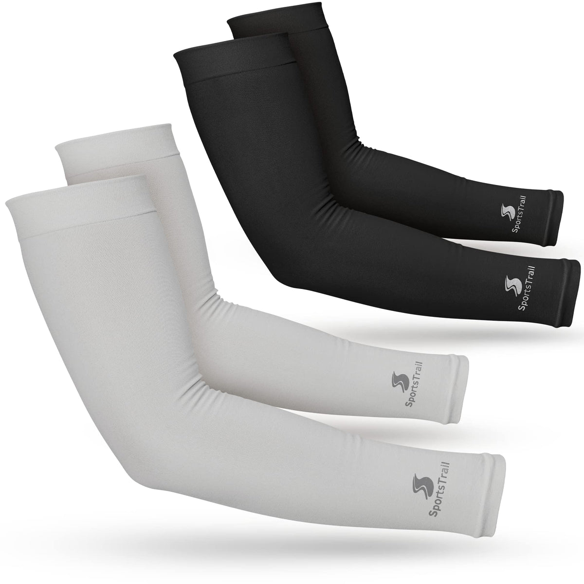 SportsTrail cooling arm sleeves on arm show a comfortable fit