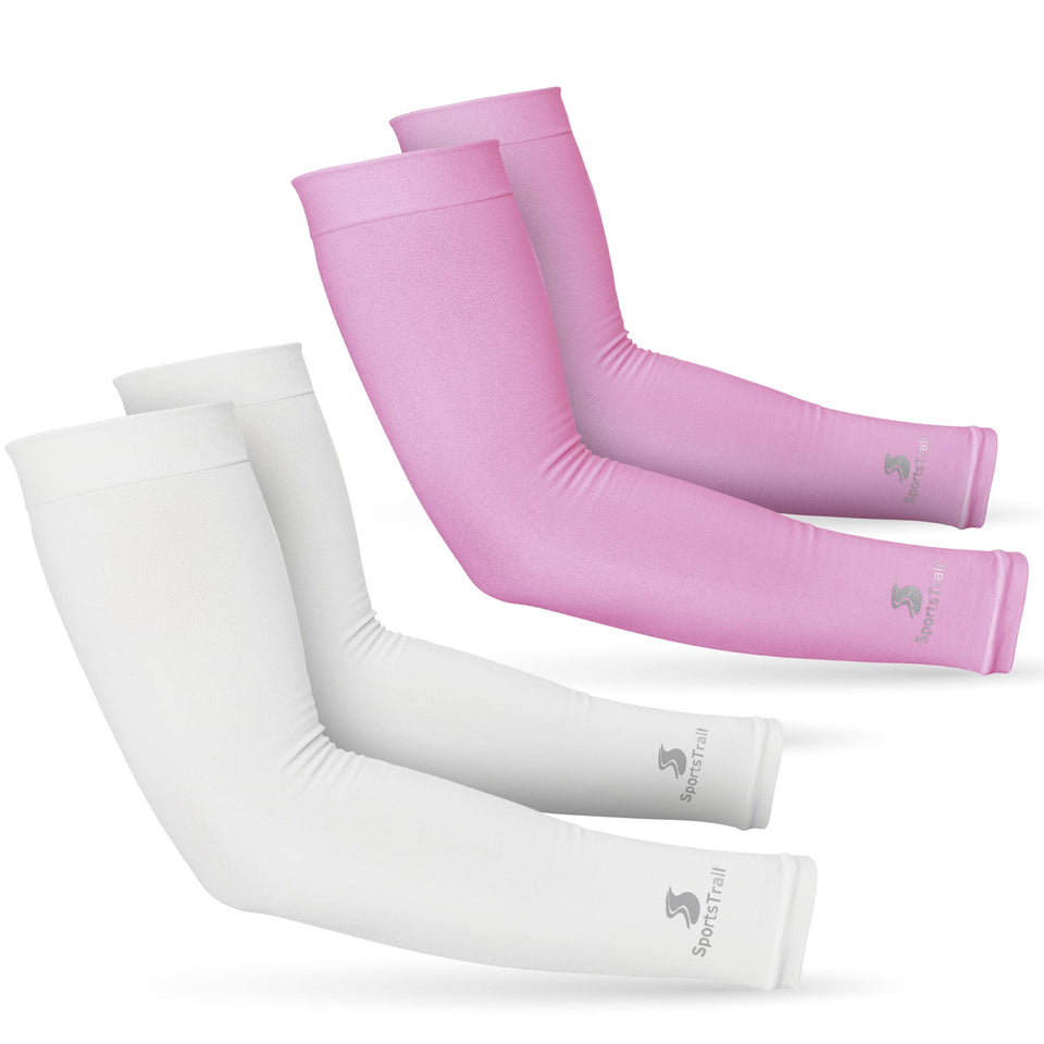 SportsTrail cooling arm sleeves with sun protection for outdoor sports