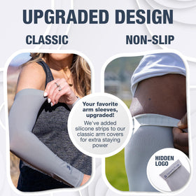 Close-up of cooling, moisture-wicking fabric on SportsTrail sleeves.