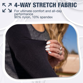 SportsTrail moisture-wicking arm sleeve keeps skin cool and dry through intense training.
