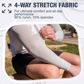 SportsTrail UPF 50+ sun protection arm sleeves guard against sun