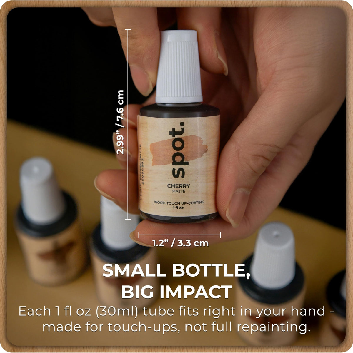 Spot Light Brown Wood Stain Kit Cherry bottle adds warm highlights to trim
