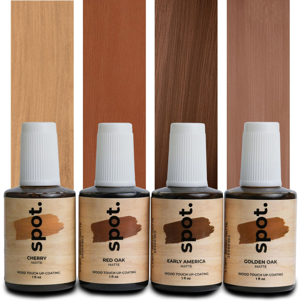 Spot Light Brown Wood Stain Kit Golden Oak bottle for seamless furniture touch-ups