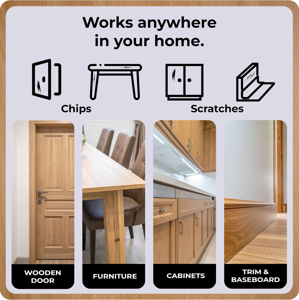 Spot Light Brown Wood Stain Kit interior and exterior use preserves texture