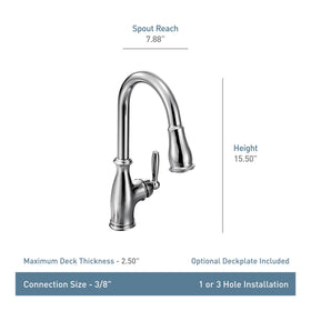 Spot Resist Stainless finish keeps Moen Brantford looking cleaner