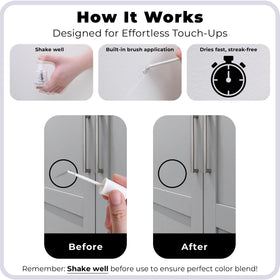 spot touch-up paint all-in-one brush applicator simplifies touch-ups
