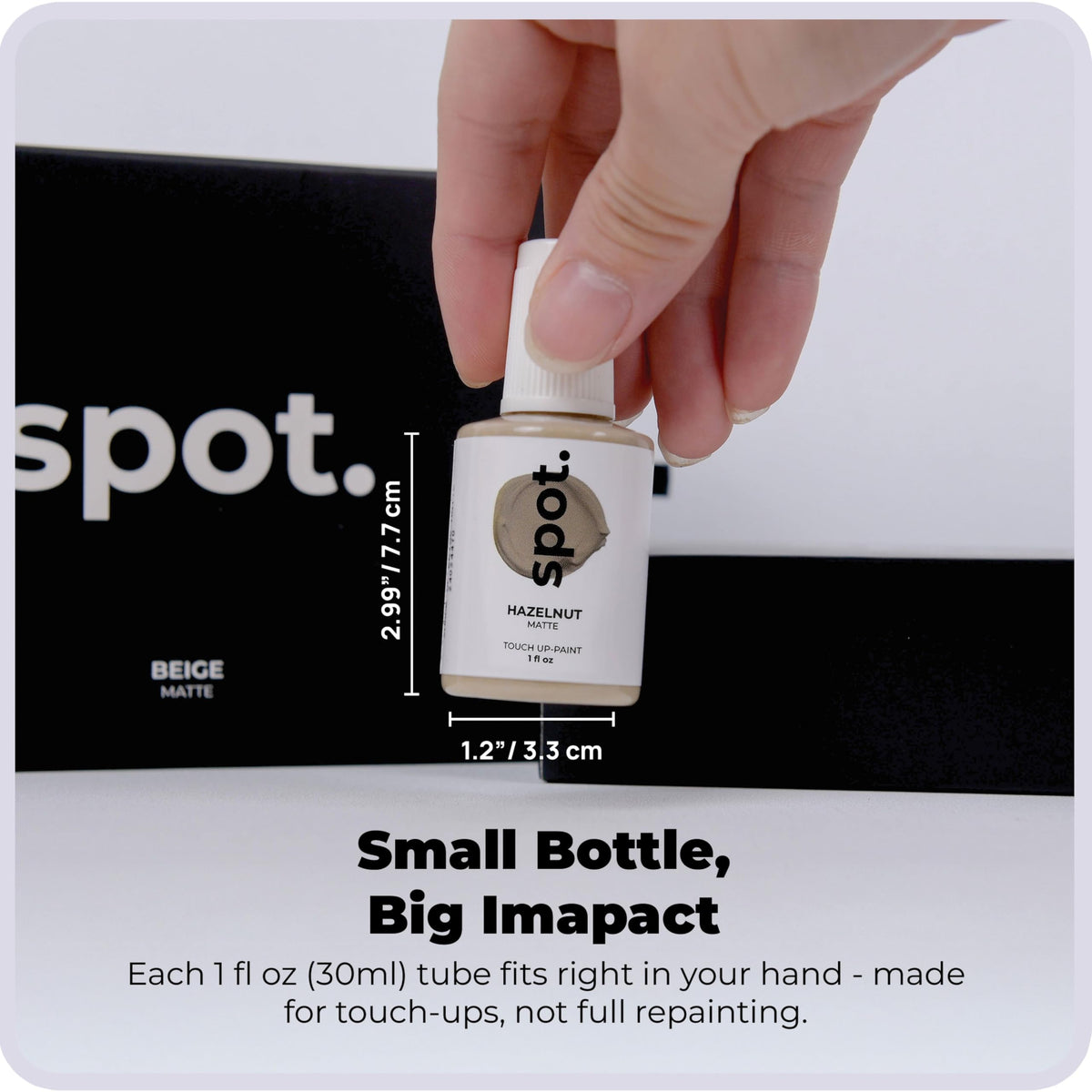 Spot. beige shade 2 swatch for matching cabinet surfaces.