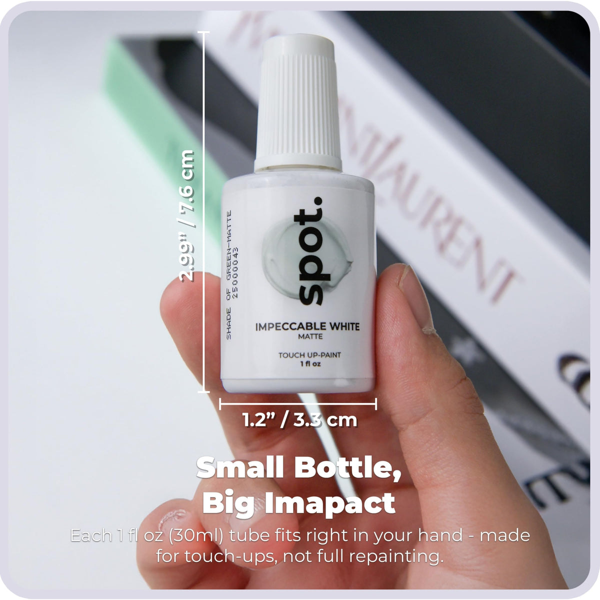 Spot Touch-Up Paint self-priming, quick-dry formulation for instant renovations.