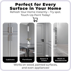 spot touch-up paint ultra-low odor, water-based formula improves indoor air quality