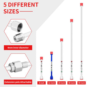 Spray Freely extension pole 12in ideal for mid-height walls.