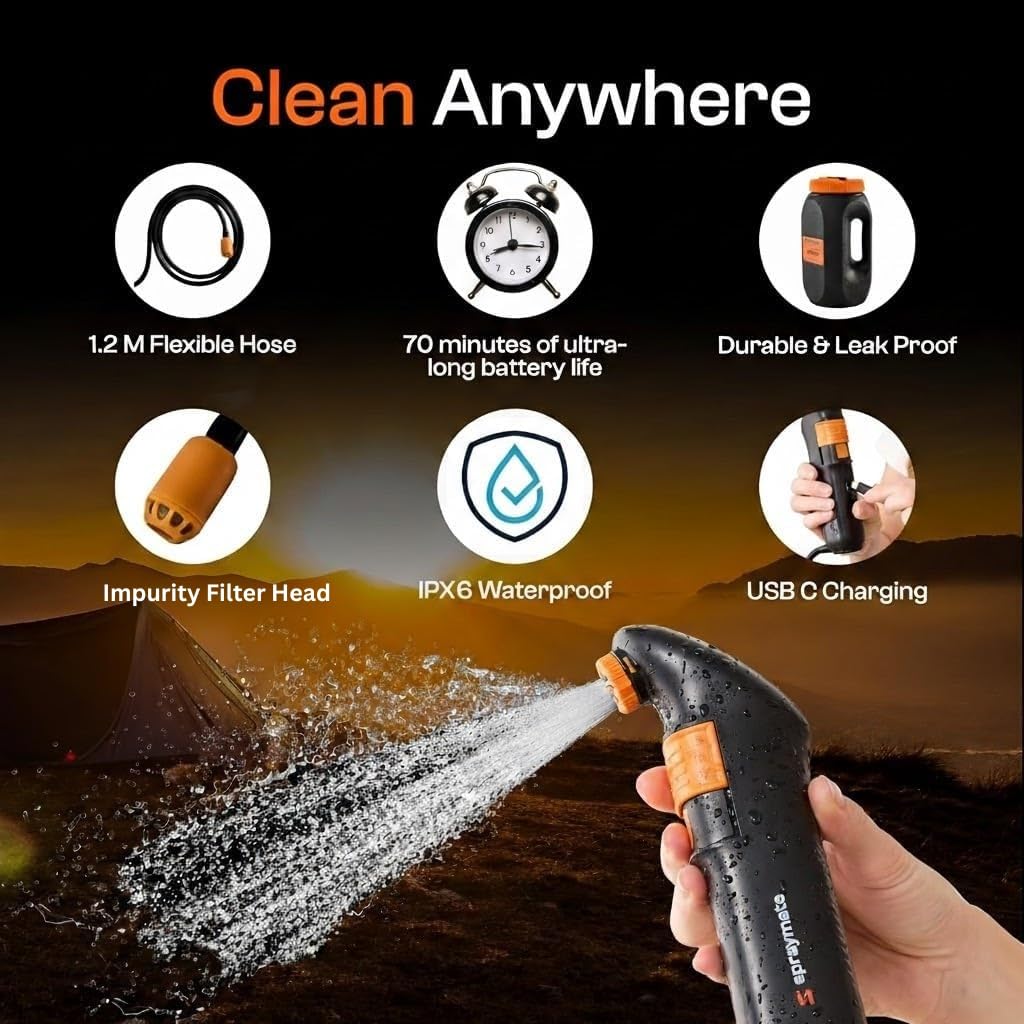 Spray Mate Jumbo black finish emphasizes compact, stealthy design.