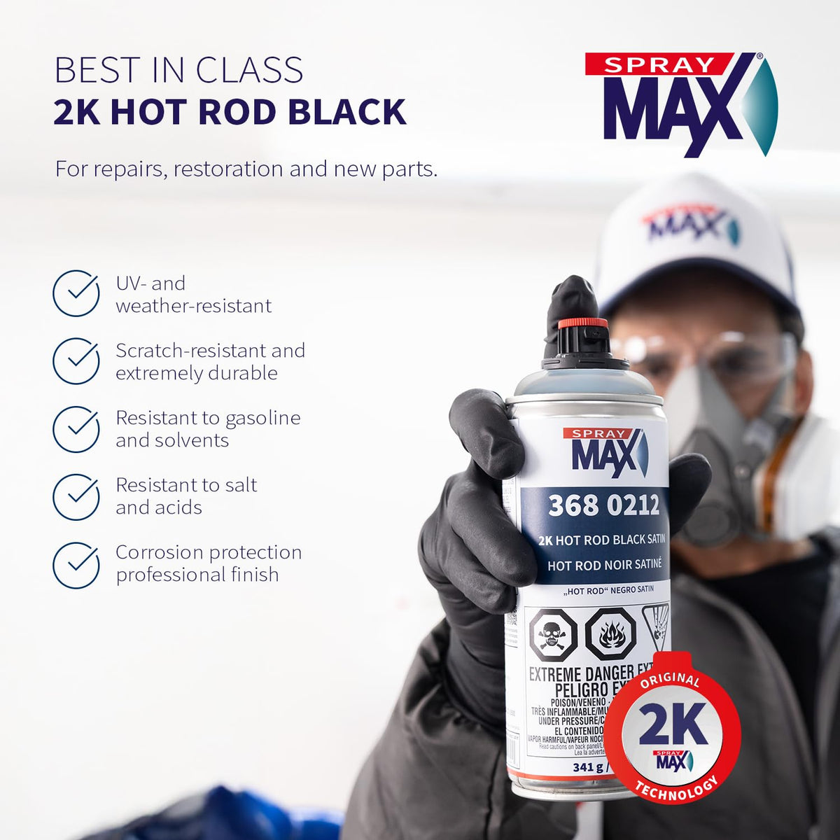 SprayMax 2K activation and shake for optimal two-component mixing and consistent results.