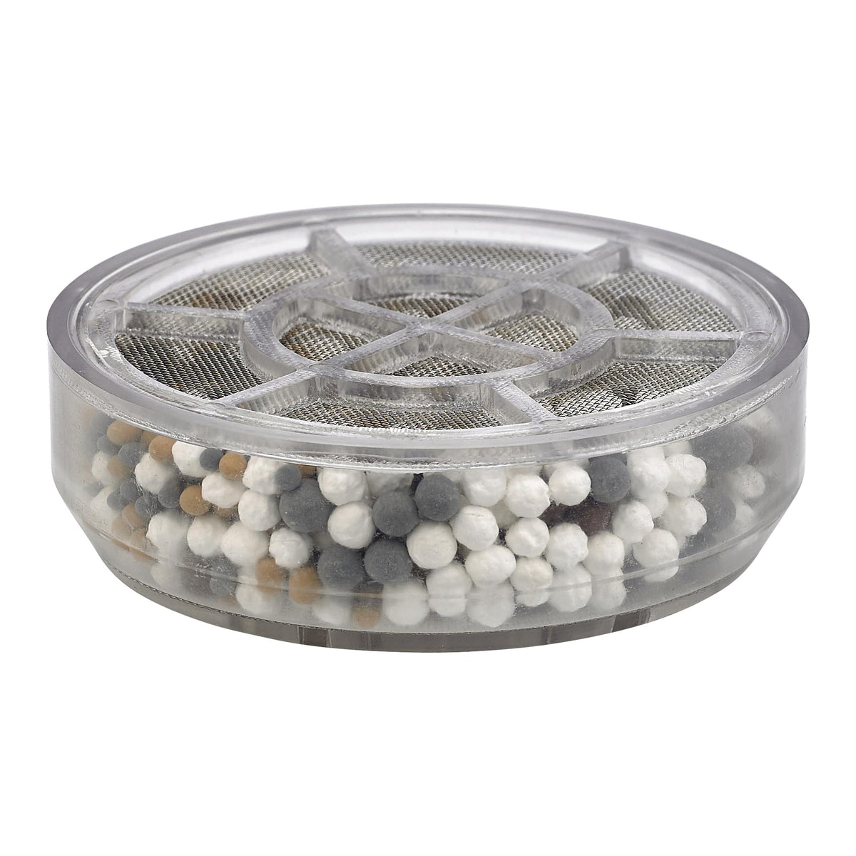 Sprite BBC replacement filter for bath water reduces chlorine and hardness.