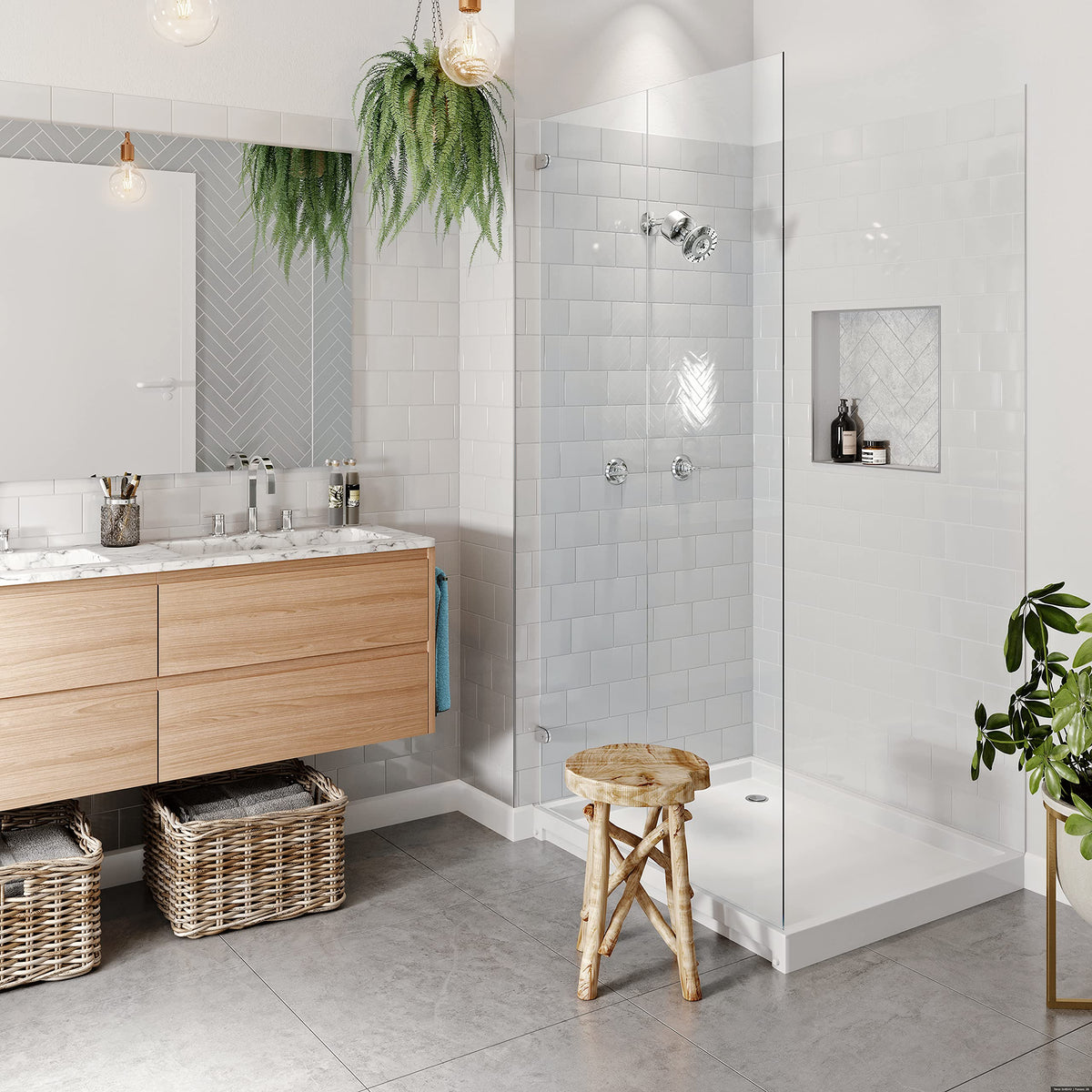 Sprite SL2-BN brushed nickel housing enhances shower aesthetics.