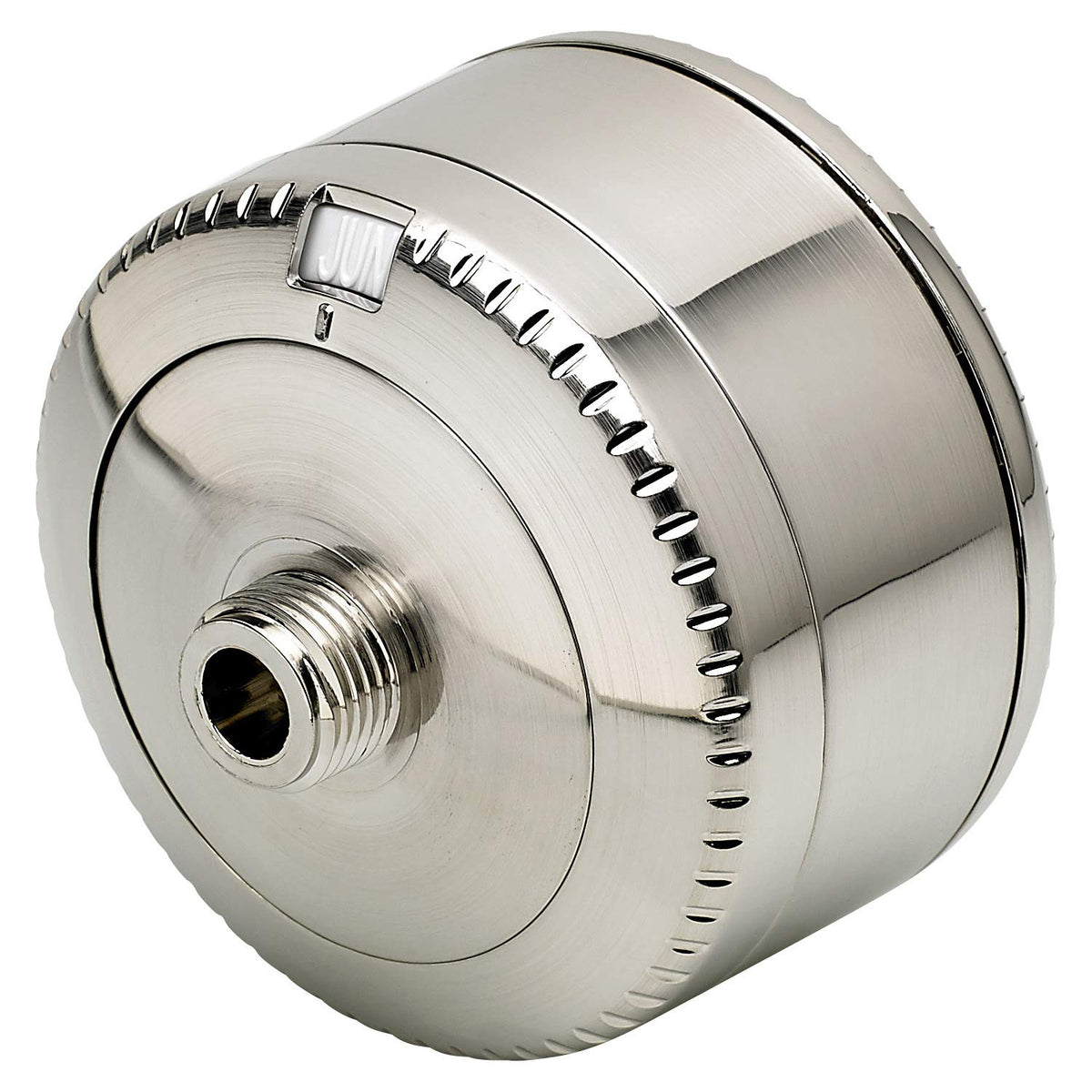 Sprite SL2-BN universal shower filter front view with compact housing.