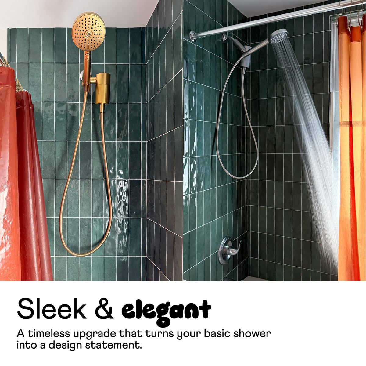 Sproos handheld showerhead installs in minutes with tool-free setup