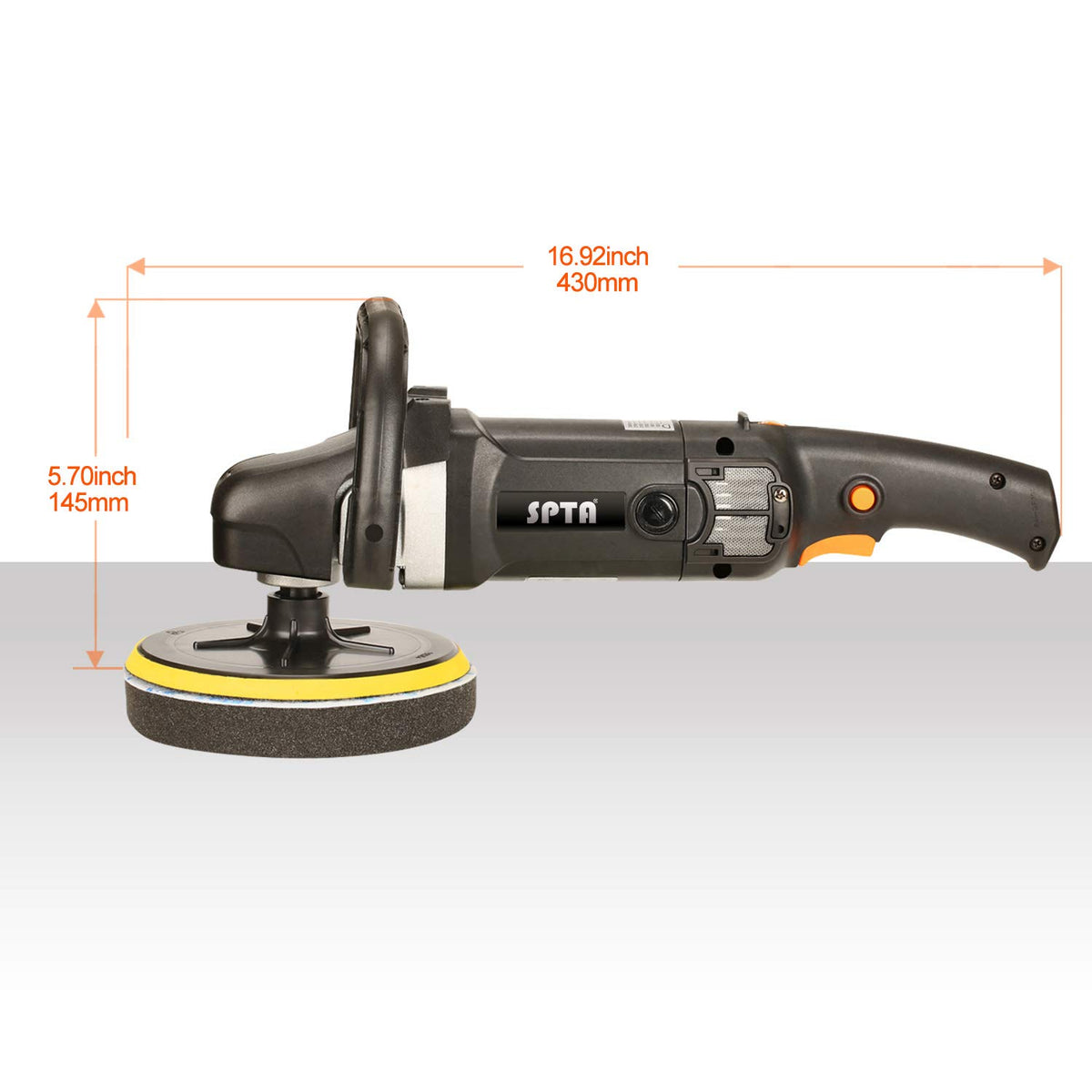 SPTA Buffer Polisher pads set with multiple sizes for versatility.
