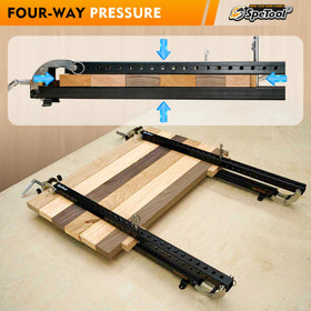 SpeTool adjustable parallelogram couplers enable multi-direction clamping.