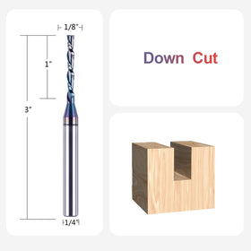 SpeTool CNC carbide router bit with extra long life coating boosts durability