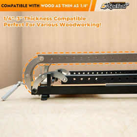 SpeTool clamp with powder-coat finish resists glue residue buildup.